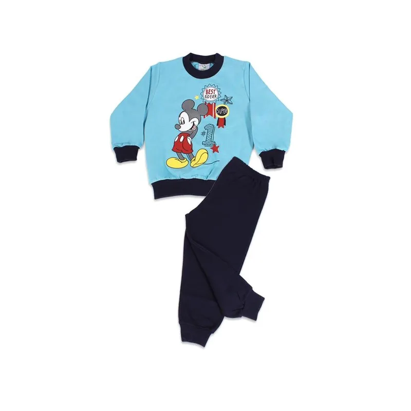 MINERVA Βρεφική Πυζάμα Disney Baby Mickey - Τυρκ-Μαρίν