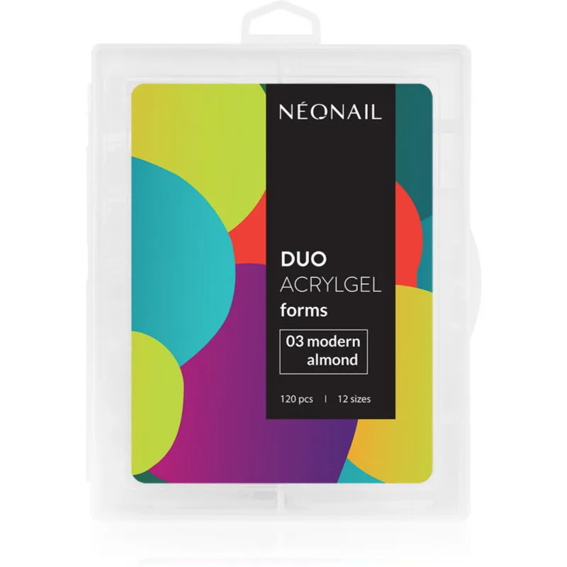NEONAIL Duo Acrylgel Forms Στένσιλ Για τα νύχια τύπος 03 Modern Almond 120 τμχ