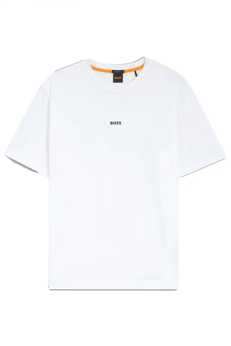 BOSS CASUAL T-SHIRT TCHUP ΛΕΥΚΟ