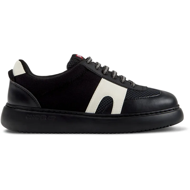 CAMPER Runner K21 Sorona® - Sneakers Για Γυναικεία - Μαύρο,Γκρι,Λευκό, Μέγεθος 35, Cotton fabric