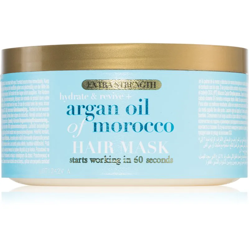 OGX Argan Oil Of Morocco Extra Strenght εντατικά αναζωογονητική μάσκα για κατεστραμμένα μαλλιά 300 ml