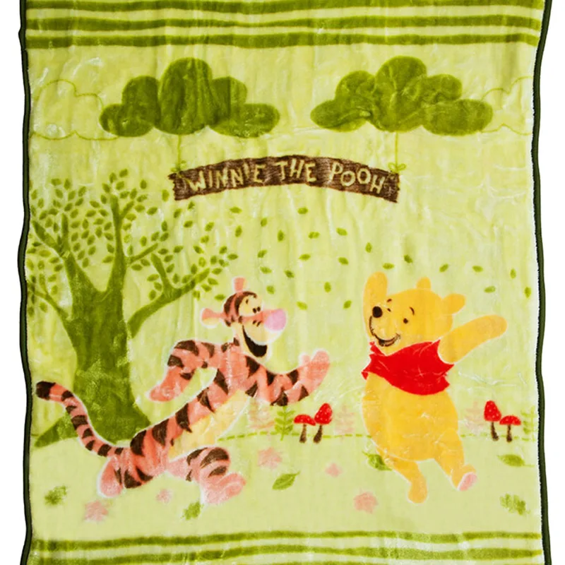 Κουβέρτα Βελουτέ Κούνιας 110X140 Dimcol Disney Winnie 02 Πράσινο (110x140)