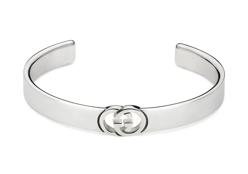 GUCCI "Interlocking G" Βραχιόλι από ασήμι 925 Silver (Μήκος 17.00cm) YBA853990001017