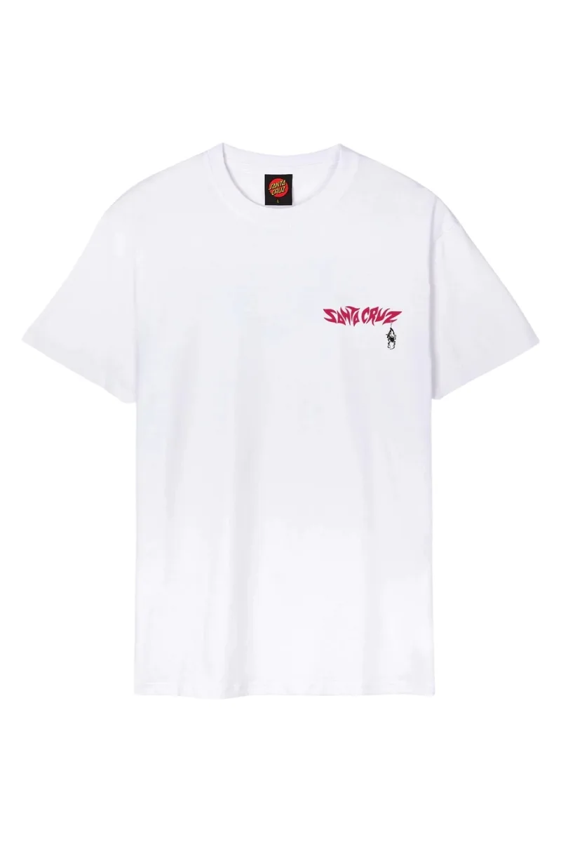 SANTA CRUZ Ανδρικό T-Shirts Pace Torch Bones -ΛΕΥΚΟ-SCA-TEE-13203-WHITE