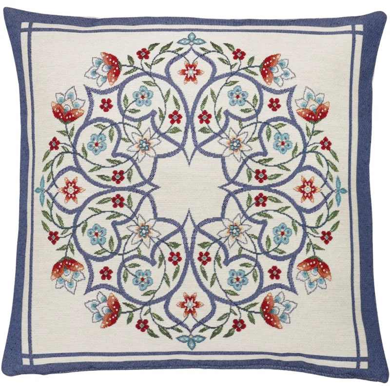 Διακοσμητική Μαξιλαροθήκη 45x45 Dimeco Silvia Blue