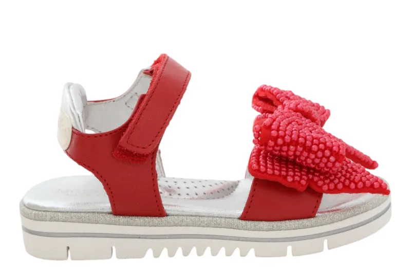 Πέδιλα Monnalisa Casual Fiocco Perle Napp No. 24-27 8C7011 7715-0044 Κορίτσι