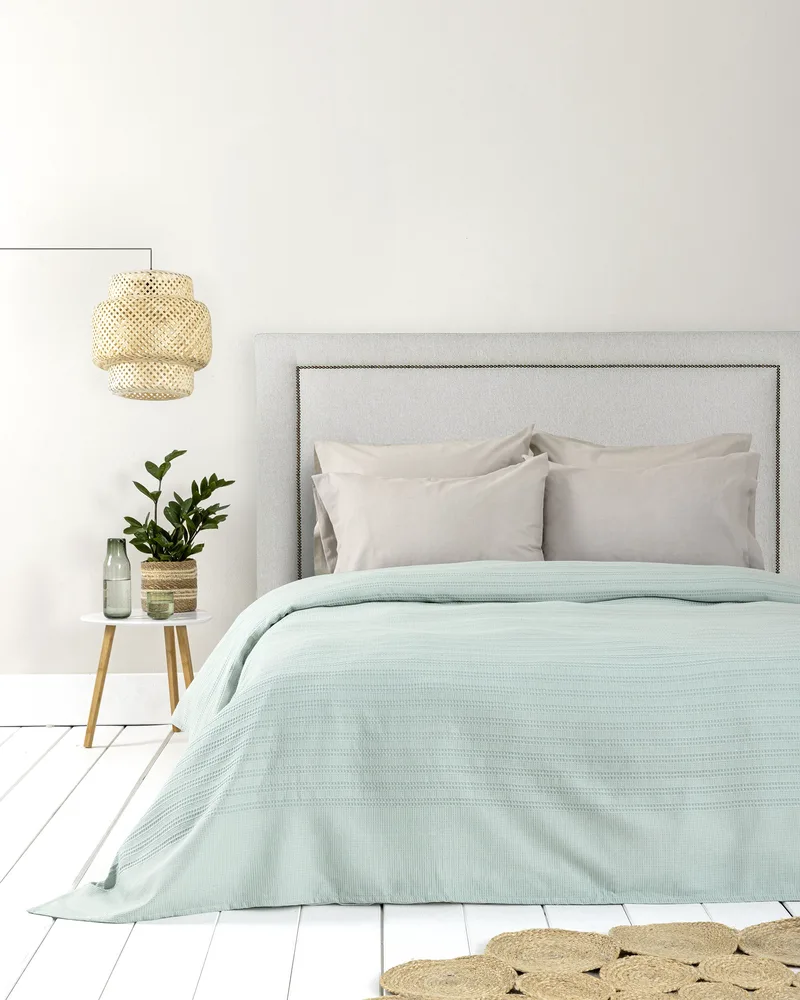 Κουβέρτα Μονή Nima Dune Minty Blue Μέντα, Πράσινο 160x240