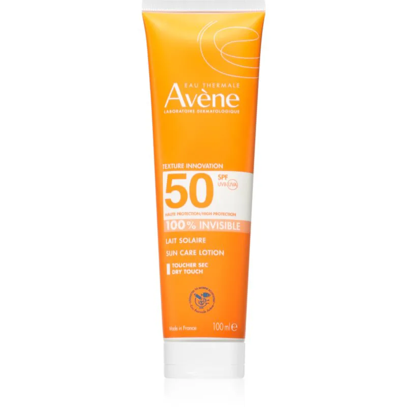 Avène Sun Care Lotion 100% Invisible αδιάβροχο αντηλιακό γάλα SPF 50 100 ml