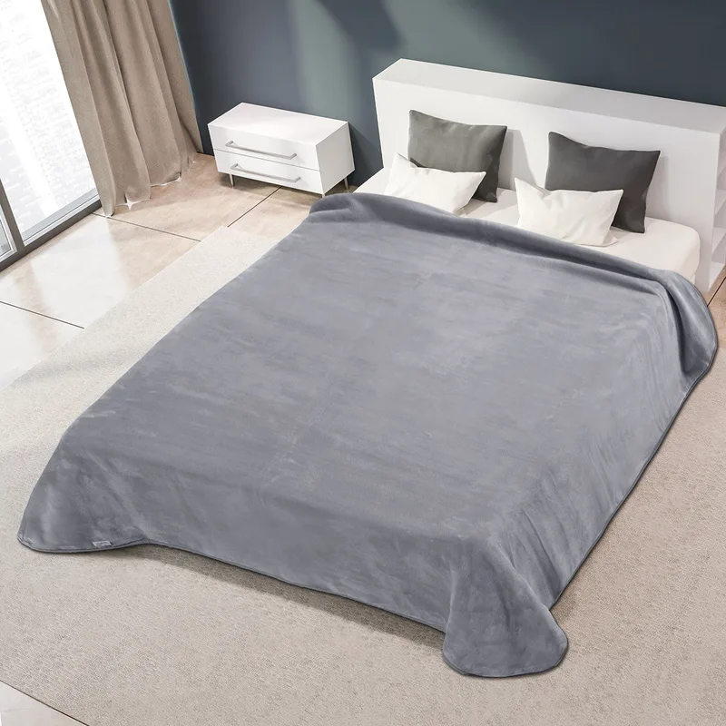 Κουβέρτα Ισπανίας Υπερδιπλη 220Χ240 Belpla Ster Plain Grey(51)