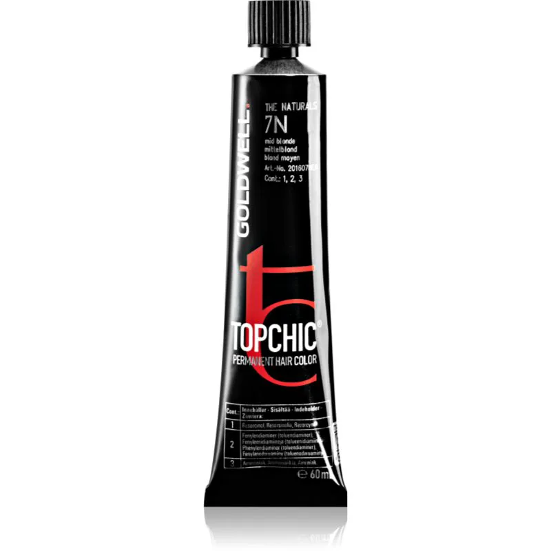 Goldwell Topchic Permanent Hair Color βαφή μαλλιών απόχρωση 7-N 60 ml