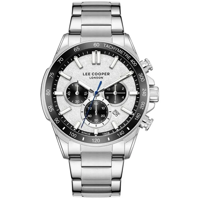 Ρολόι Lee Cooper Chronograph Silver Metallic Bracelet LC08240.330 LC08240.330
