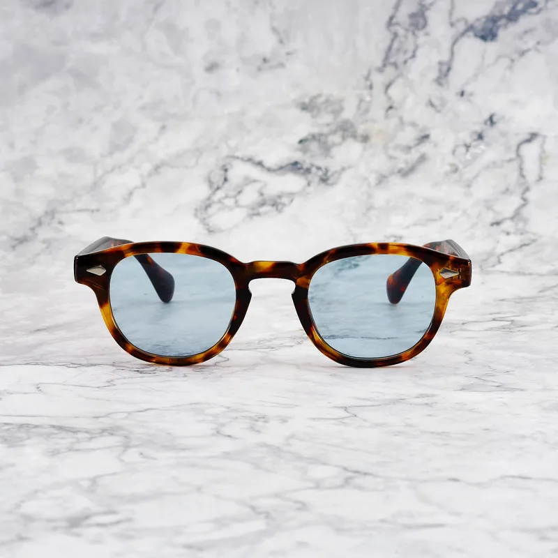 JOHNNY TORTOISE Tinted Sunglasses | Tortoise | Blue Shades | Explicit Poets Sunglasses