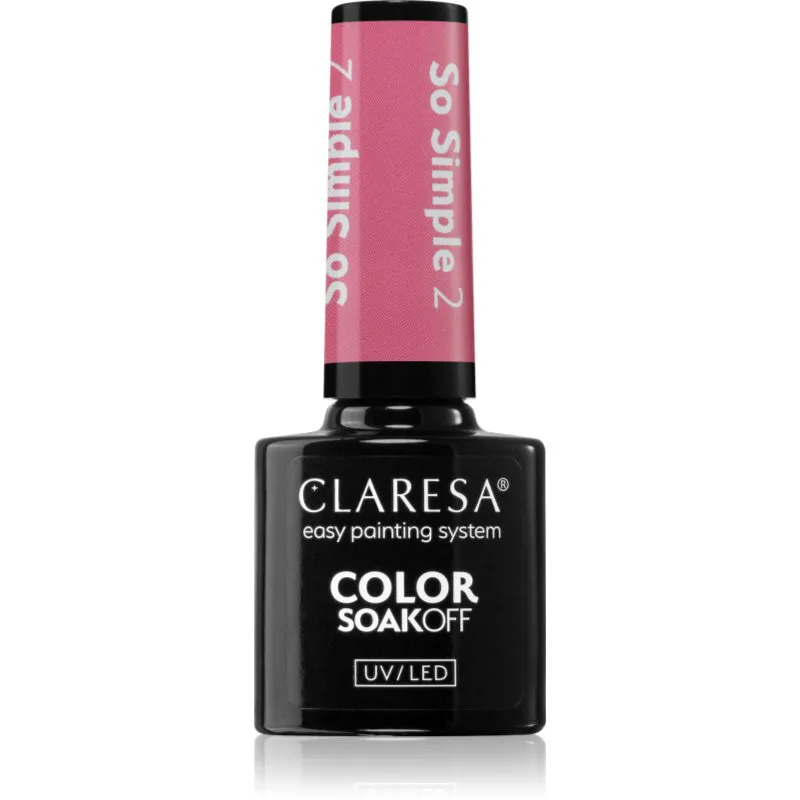 Claresa SoakOff UV/LED Color So Simple τζελ βερνίκι νυχιών απόχρωση 2 5 γρ