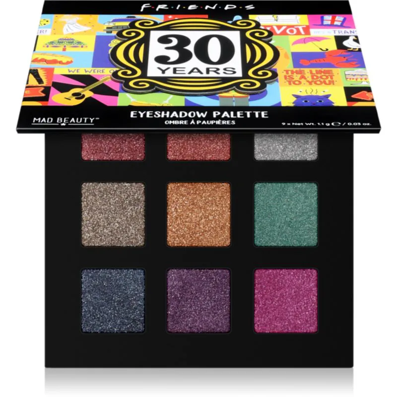 Mad Beauty Friends 30 Years Παλέτα σκιών για τα μάτια 9x1.1 γρ