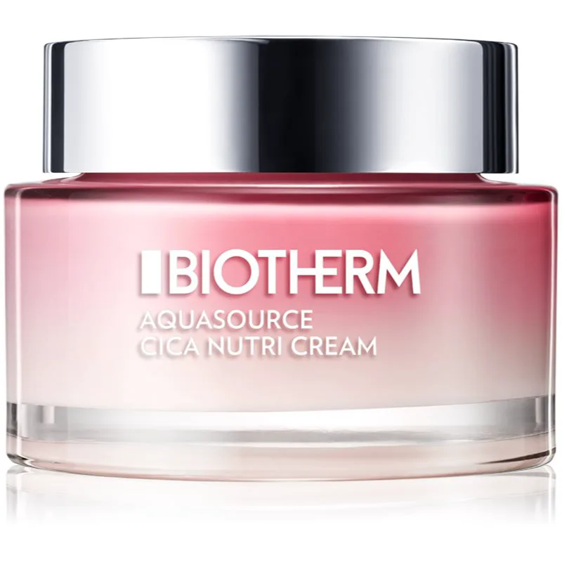 Biotherm Aquasource Cica Nutri Cream θρεπτική ενυδατική κρέμα για ξηρή εως πολύ ξηρή ευαίσθητη επιδερμίδα 75 ml