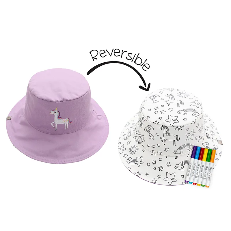 Καπέλο DIY Paint UPF50 3-4Ετών Unicorn FlapJackKids FJKCS904M (Μέγεθος: 3-4 Ετών) - FlapJackKids - FJKCS904M