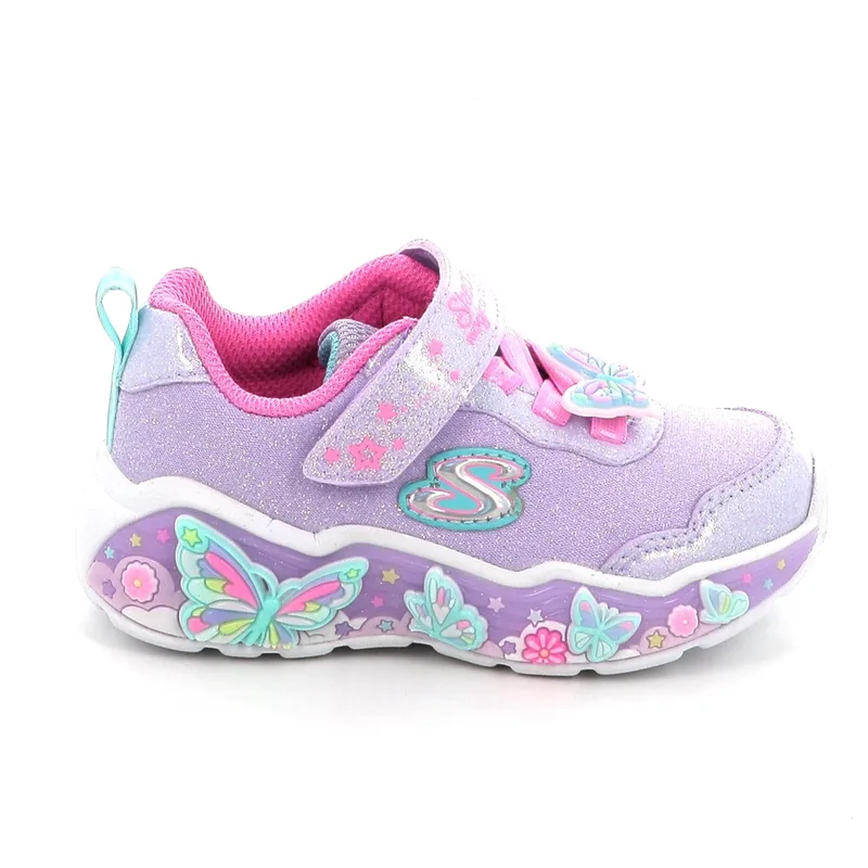 Παιδικό Αθλητικό Παπούτσι για Κορίτσι Skechers Lil Butterfly Bliss με Φωτάκια Χρώματος Μωβ 303066-LVMT
