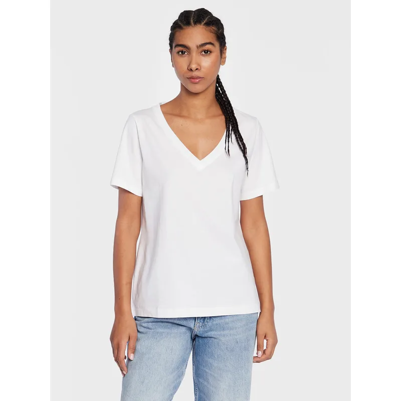 Calvin Klein T-Shirt Smooth K20K205338 Λευκό Regular Fit
