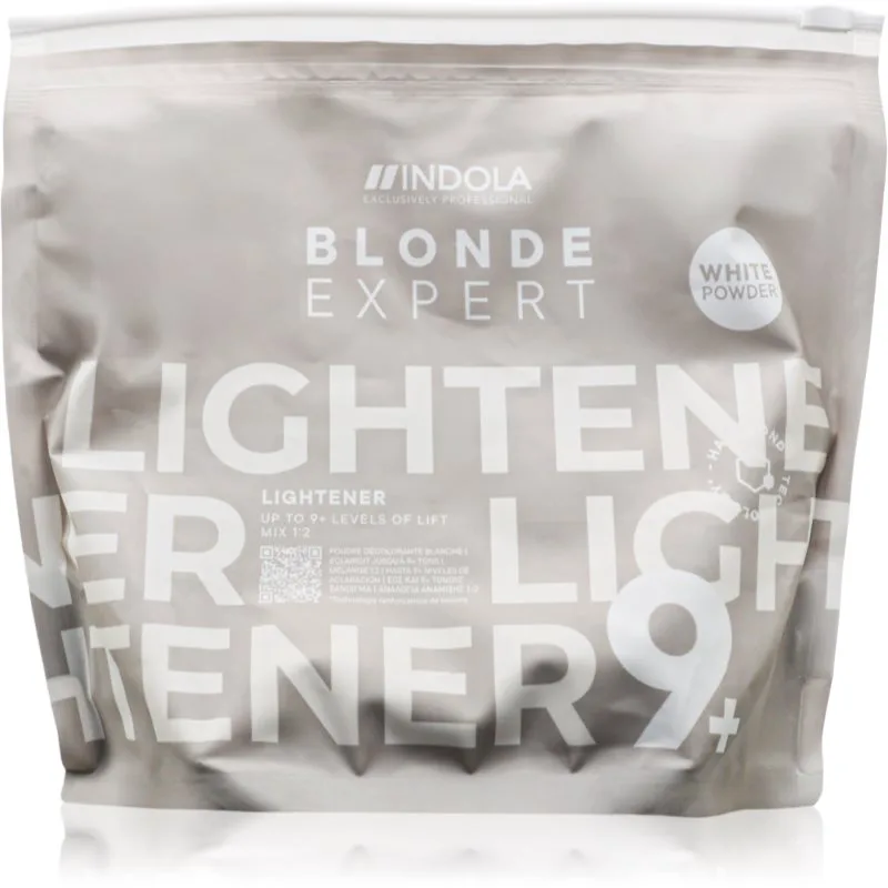 Indola Blond Expert Lightener 9+ ξανοιχτική πούδρα λεύκανσης για βαμμένα και με ανταύγειες μαλλιά White 450 γρ