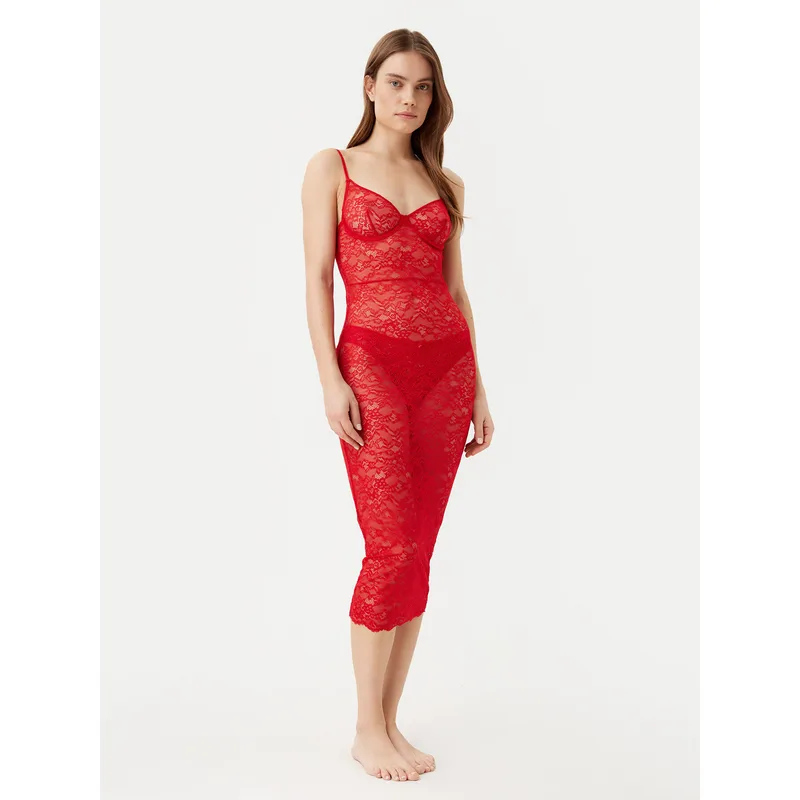Guess Νυχτικό O5RK00 KBGT0 Κόκκινο Regular Fit