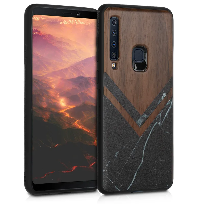 KW Σκληρή Ξύλινη Θήκη Samsung Galaxy A9 2018 - Wood and Marble (47241.03)
