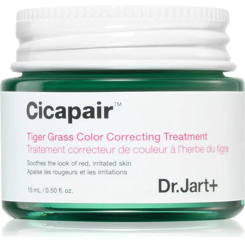 Dr. Jart+ Cicapair™ Tiger Grass Color Correcting Treatment εντατική κρέμα για μείωση της ερυθρότητας 15 ml