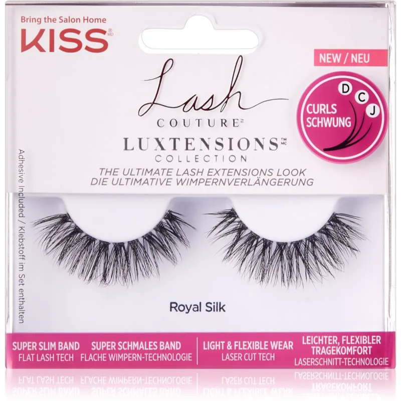 KISS Lash Couture LuXtensions τεχνητές βλεφαρίδες Royal Silk 1 ζευγάρι