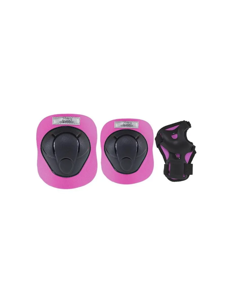 Protectors set Nils Extreme black and pink H210 size M