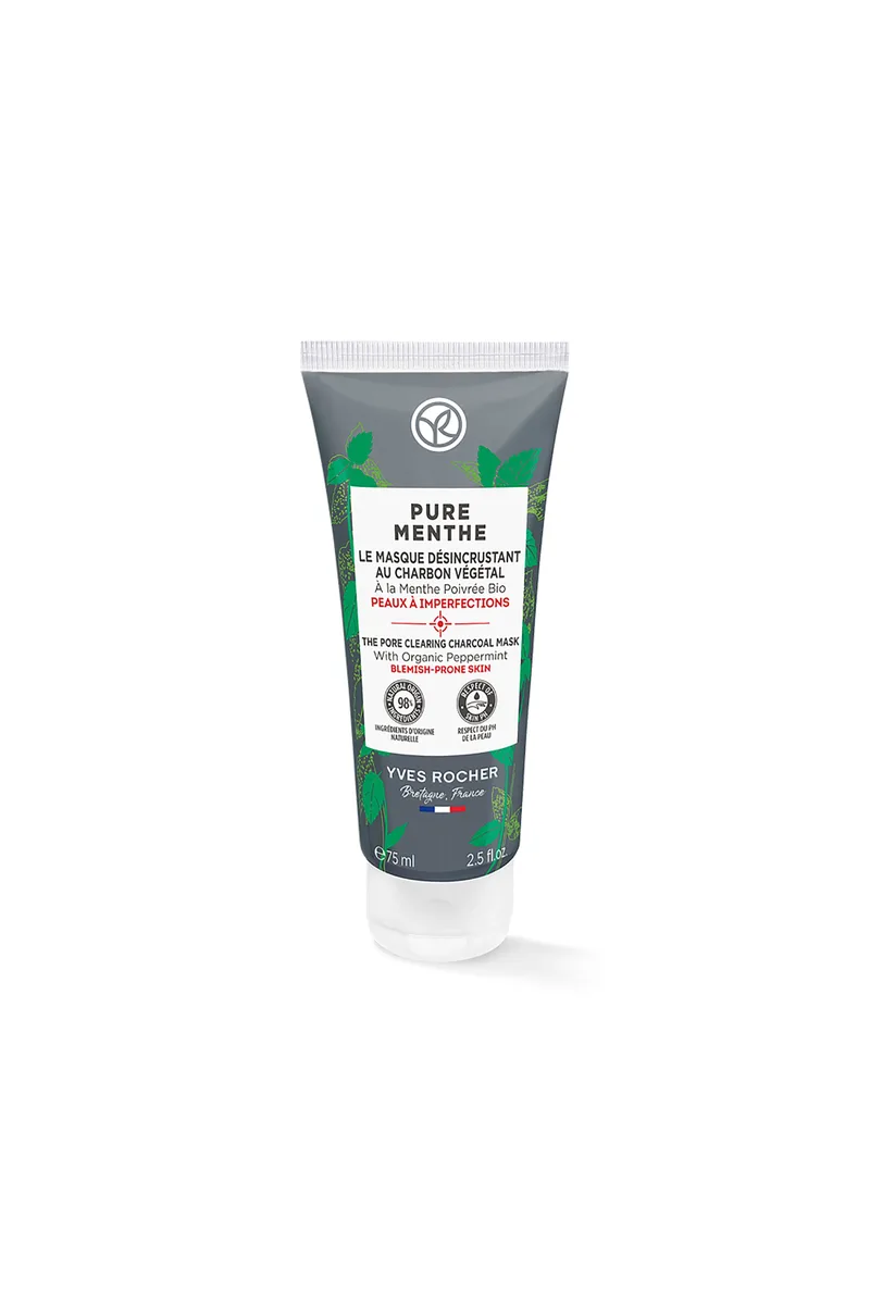 Yves Rocher Pure Menthe Pore Clear Charcoal Mask 75 ml - 97082