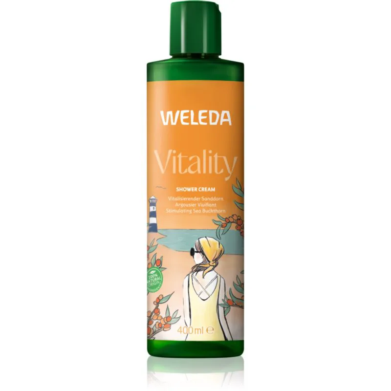 Weleda Vitality διεγερτική κρέμα για ντους Sea buckthorn, Grapefruit and Mandarin 400 ml