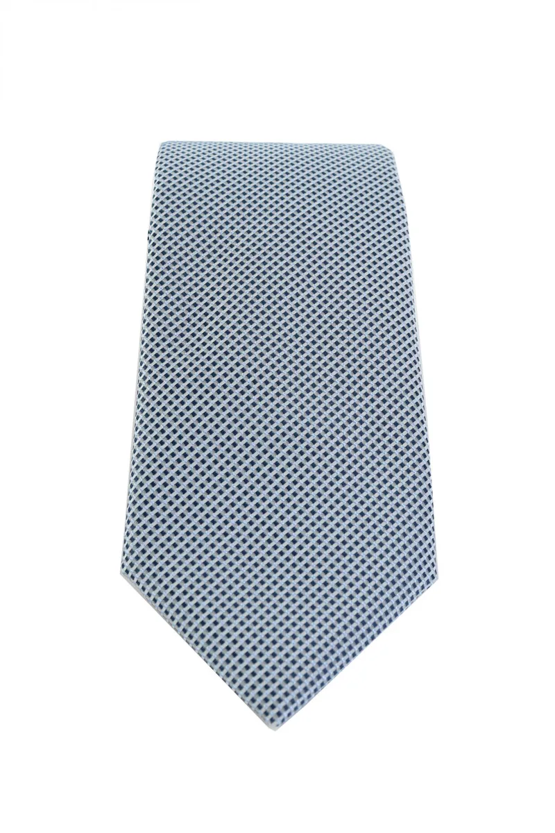 BOSS ΓΡΑΒΑΤΑ H-TIE 7.5CM ΜΙΚΡΟΣΧΕΔΙΟ ΣΙΕΛ
