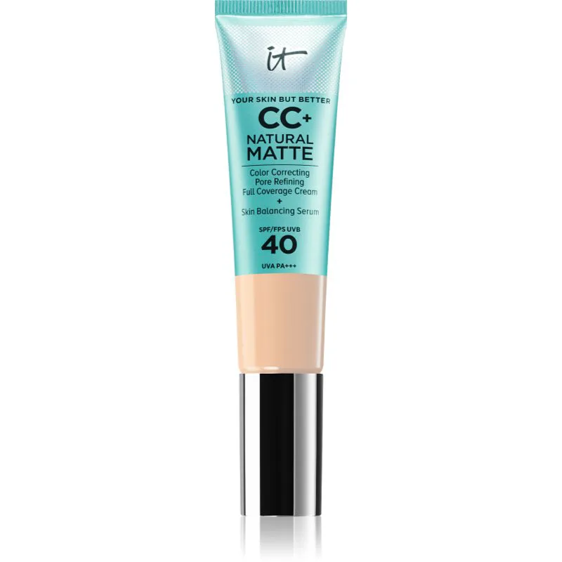 IT Cosmetics Your Skin But Better CC+ Natural Matte CC κρέμα για ματ εμφάνιση SPF 40 Fair 32 ml