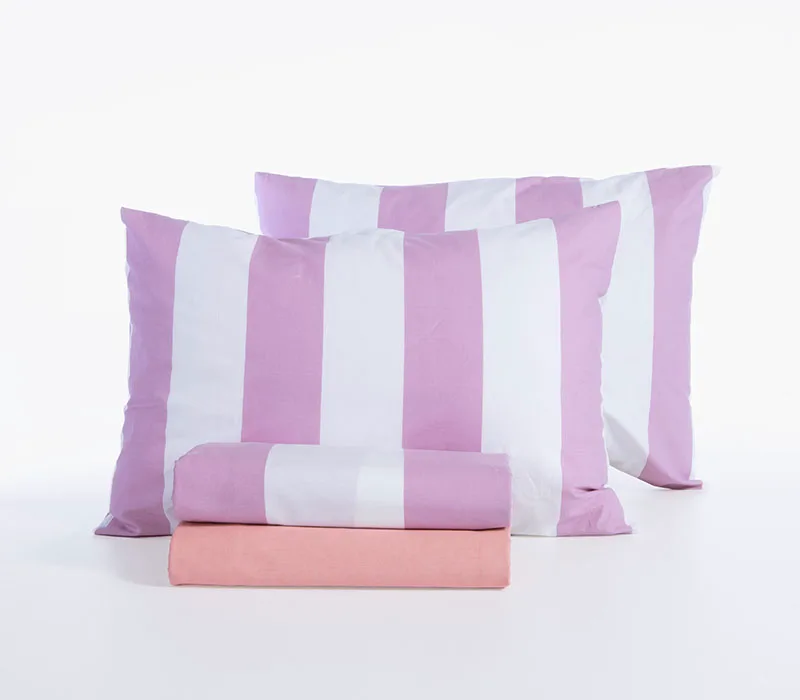 Σεντόνια Μονά (Σετ) Nef-Nef Homeware Casual Vertia Mauve