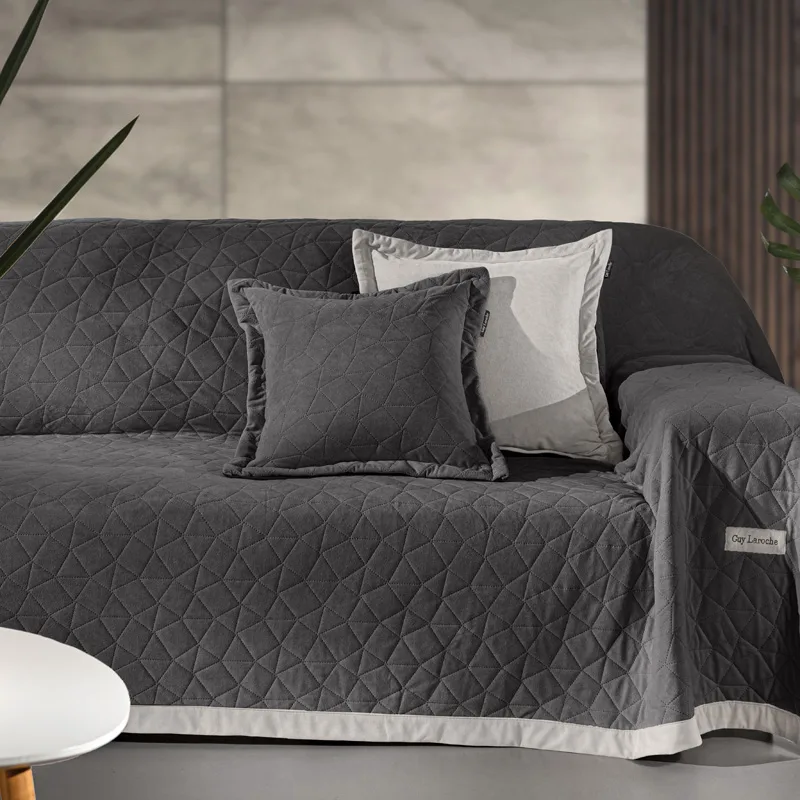 Ριχτάρι Διθέσιου 170X250 + Μαξιλαροθήκη Guy Laroche Avalon Carbon (170x250)
