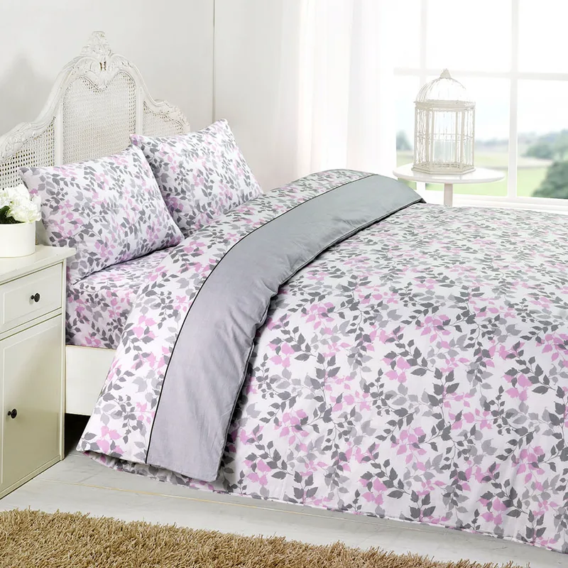 Κουβερλί Ημίδιπλο (Σετ 180x240) 2 Όψεων Anna Riska Premium 5008 Grey