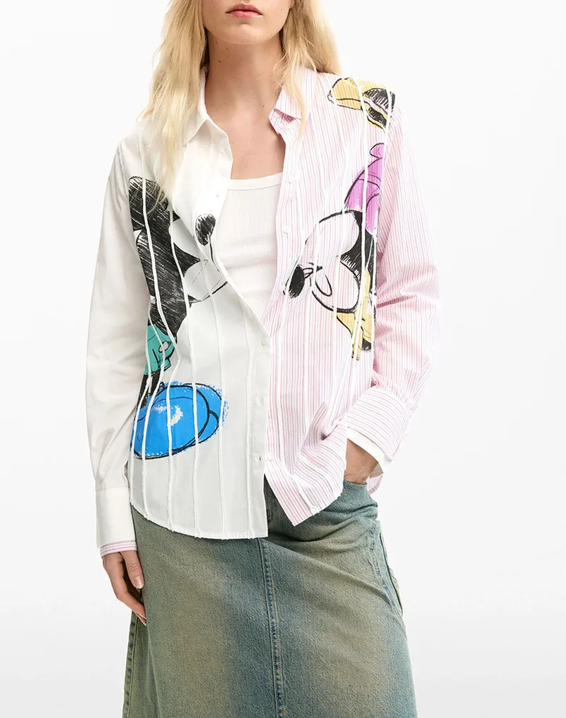 DESIGUAL CAM_LOVIT DISNEY ΠΟΥΚΑΜΙΣΟ ΓΥΝΑΙΚΕΙΟ 26SWCW19-1000 White