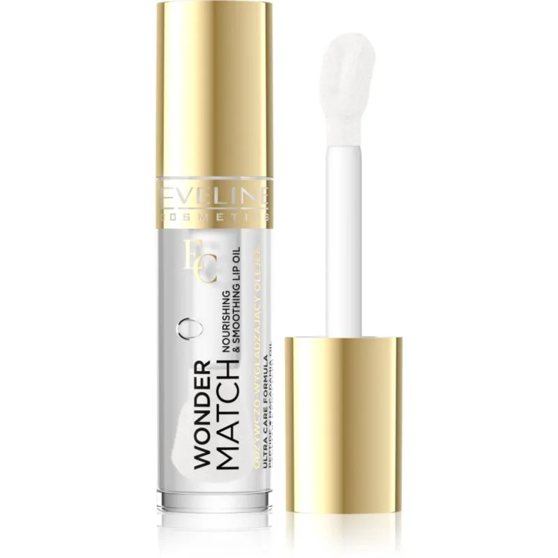 Eveline Cosmetics Wonder Match θρεπτικό λάδι για τα χείλη απόχρωση 01 Transparent 5 ml