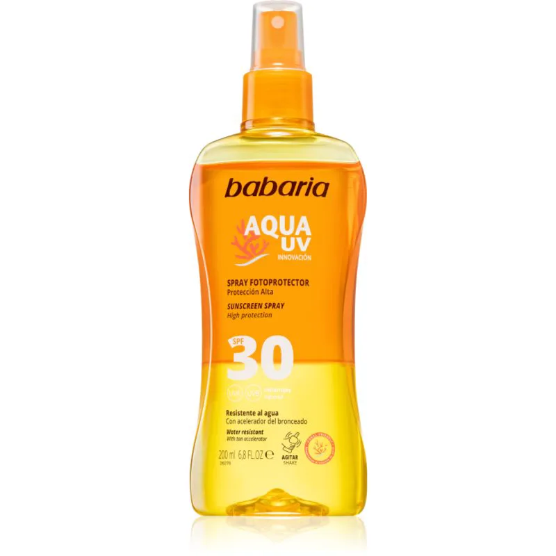 Babaria Sun Aqua UV αντηλιακό σπρέι SPF 30 200 ml