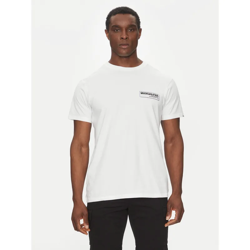 Quiksilver T-Shirt EQYZT08095 Λευκό Regular Fit
