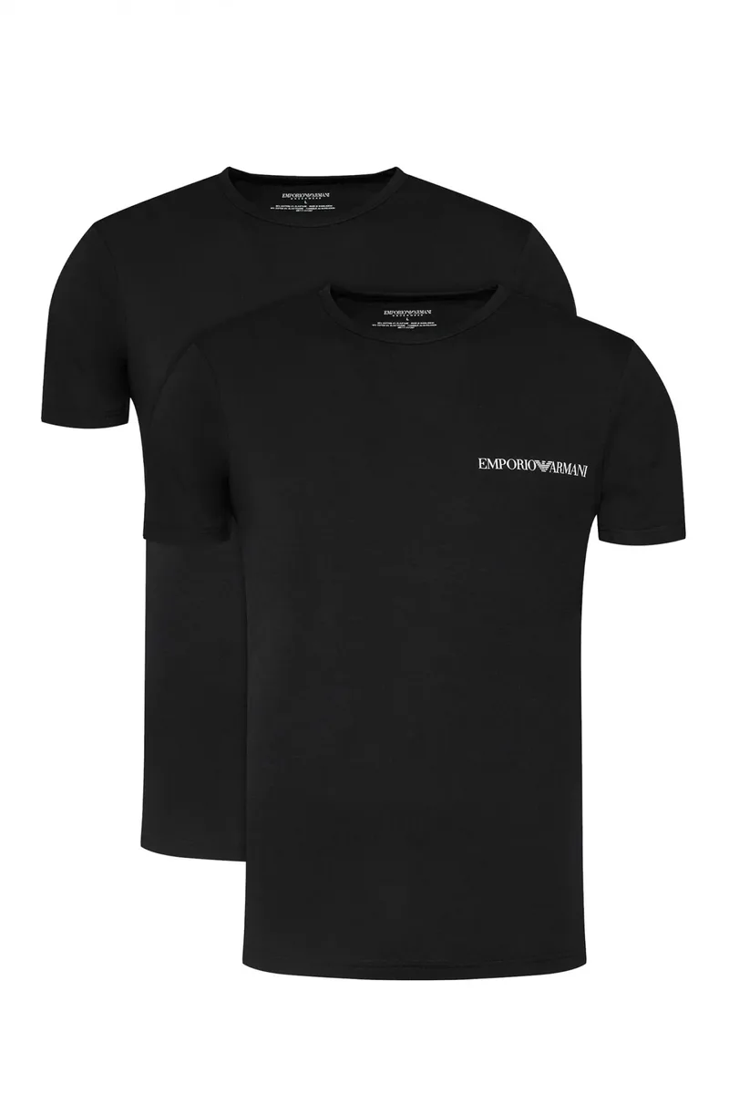 EMPORIO ARMANI ΕΣΩΡΟΥΧΑ 2PACK T-SHIRT CREW NECK ΜΑΥΡΟ