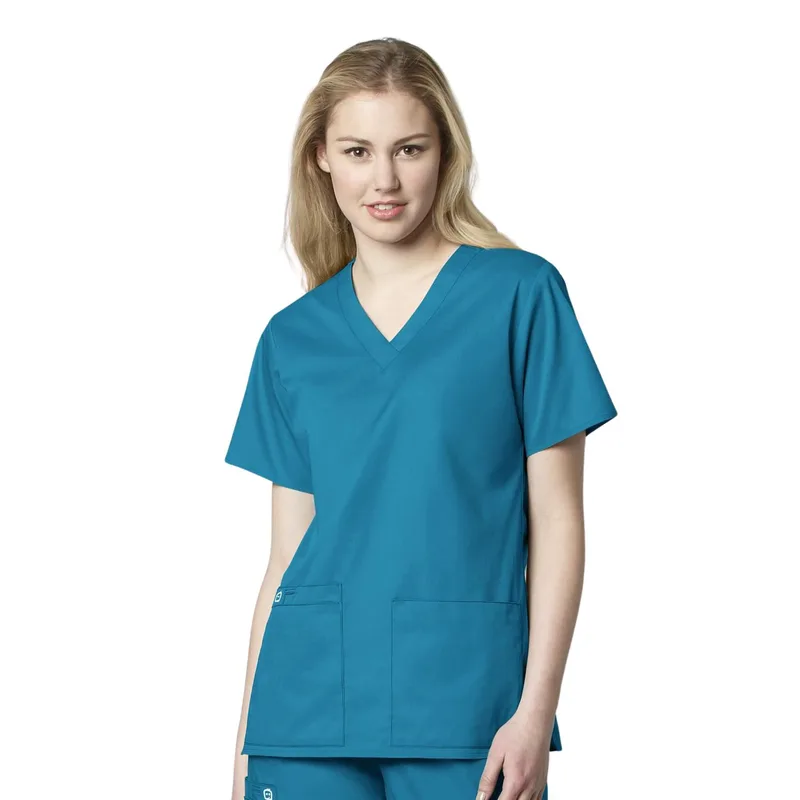 Μπλούζα Γυναικεία Yγειονομικών WonderWork V-Neck Wonderwink Teal