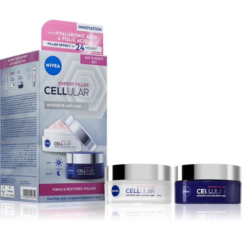NIVEA Cellular Expert Filler επωφελής συσκευασία για λαμπρότητα και λείανση επιδερμίδας