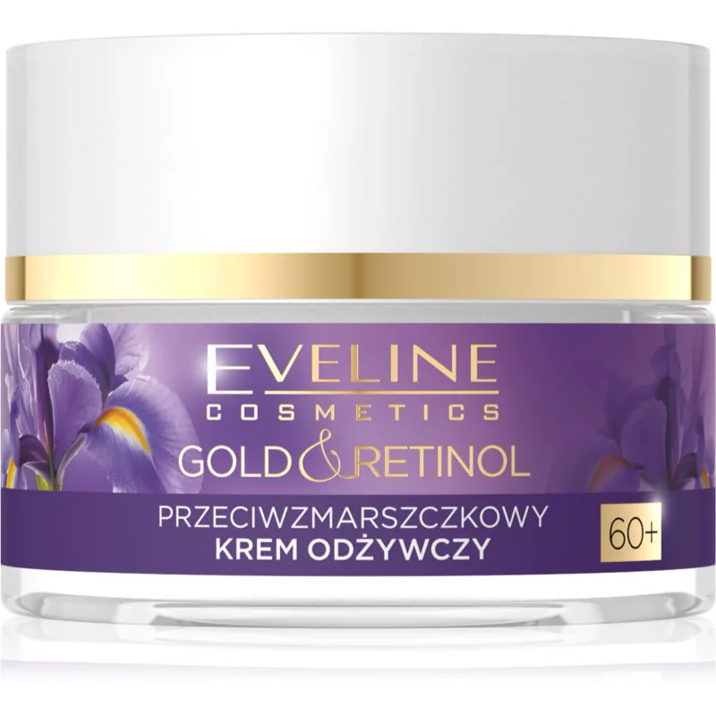 Eveline Cosmetics Χρυσό & Retinol Κρέμα εντατικής φροντίδας ενάντια στις ρυτίδες 60+ 50 μλ