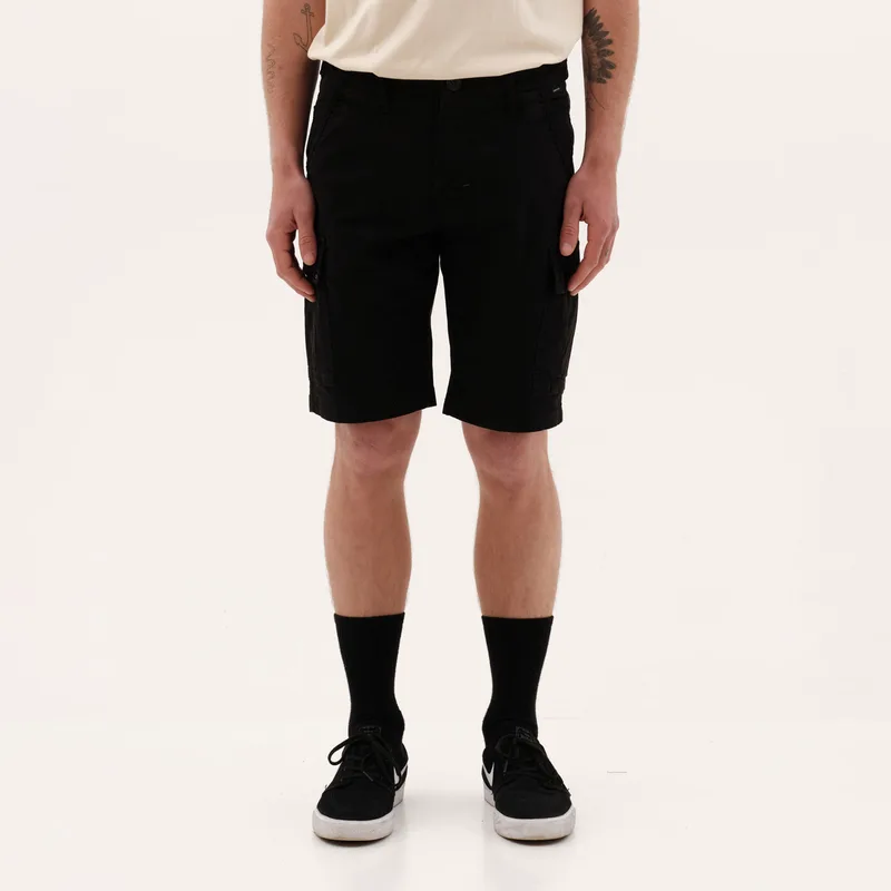 EMERSON MEN’S CARGO SHORTS ΜΑΥΡΟ