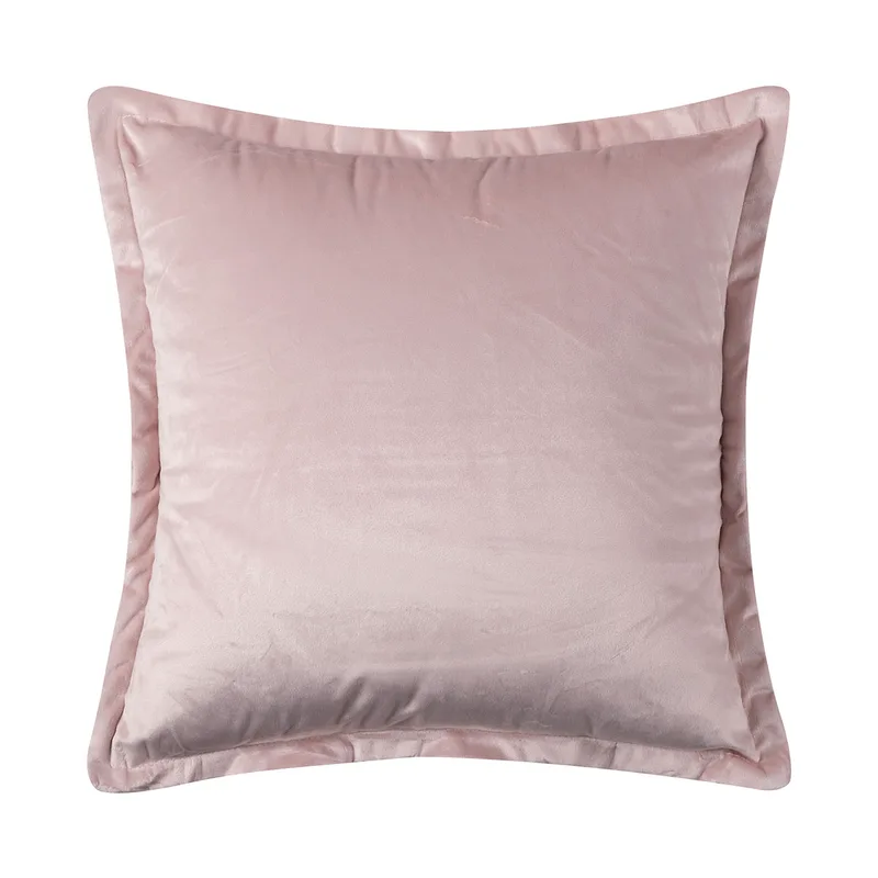 Διακοσμητική Μαξιλαροθήκη Βελουτέ (45x45) Silk Fashion A804 Πούδρα