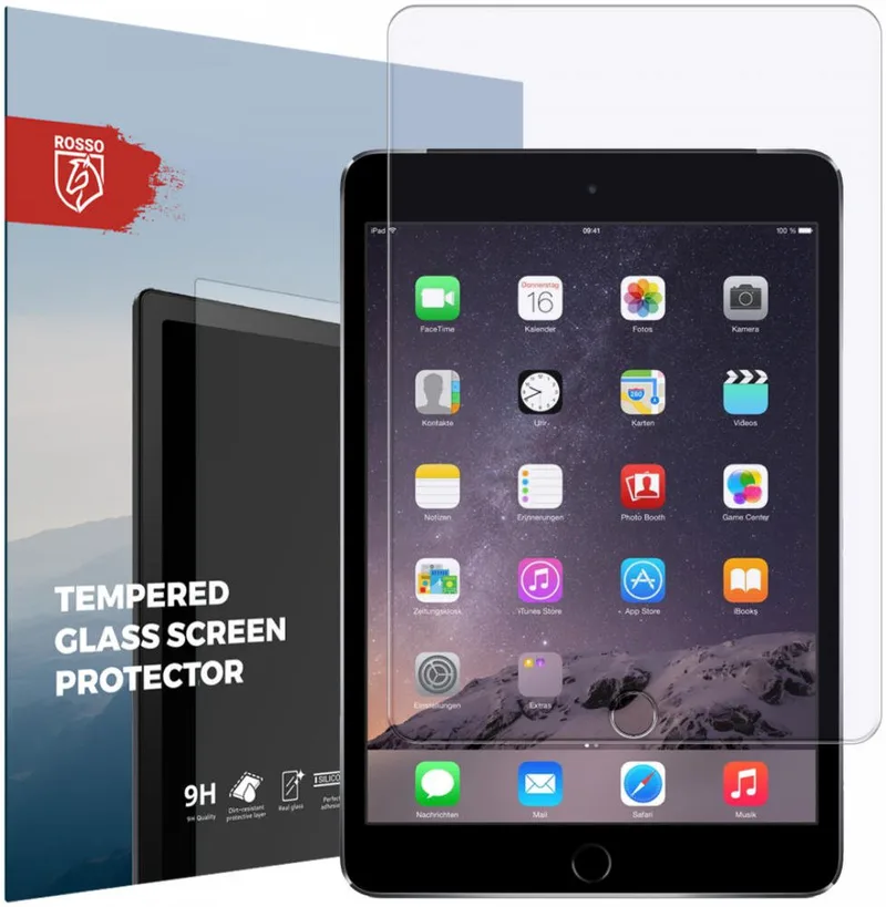 Tempered Glass iPad mini 3 / 2 / 1 Κόκκινο Αντιχαρακτικό Γυαλί Προστασίας Οθόνης - Clear (8719246465093)