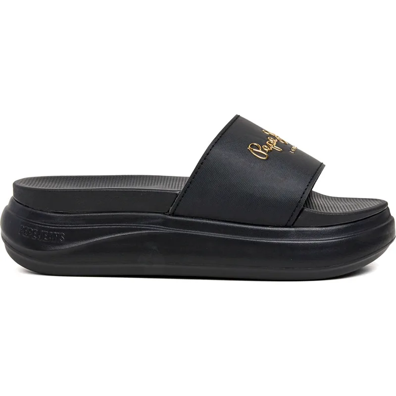 Pepe Jeans μαύρη σαγιονάρα PLS700001
