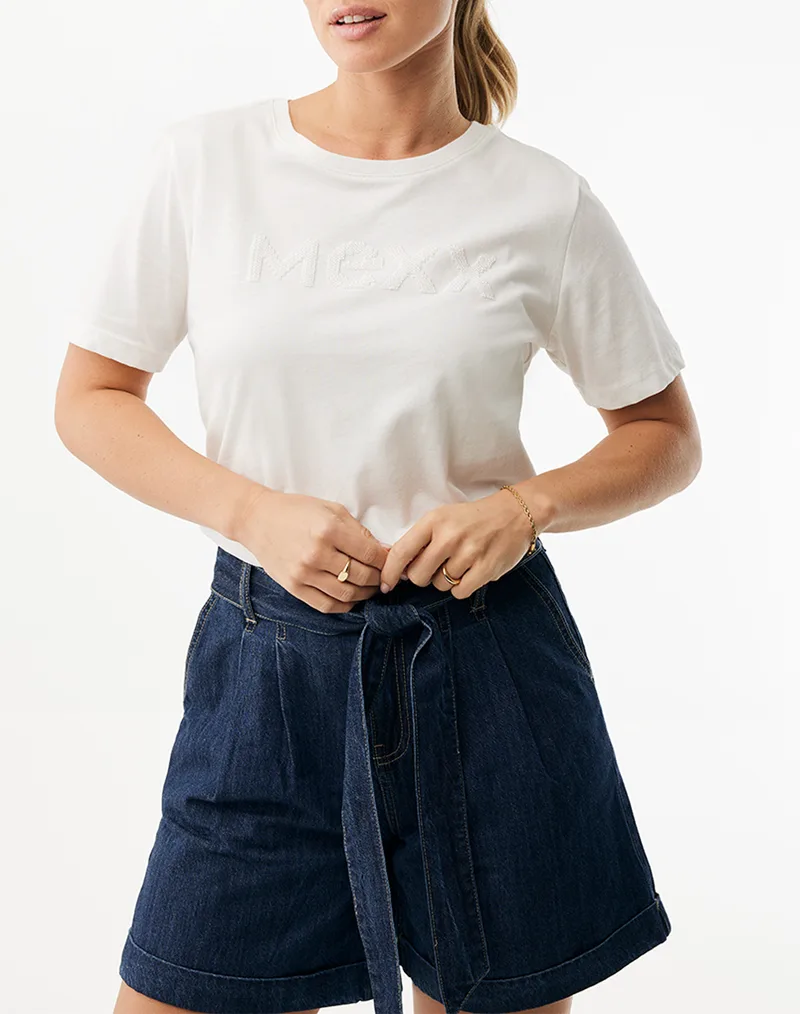 MEXX CLOVER Logo T-shirt MF007800261W-110601 White