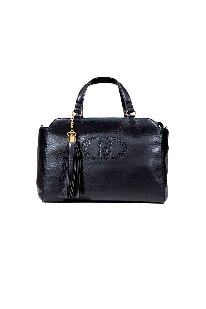 LIU-JO BETTER ΤΣΑΝΤΑ ΩΜΟΥ/CROSS BODY LOGO ΜΑΥΡΟ
