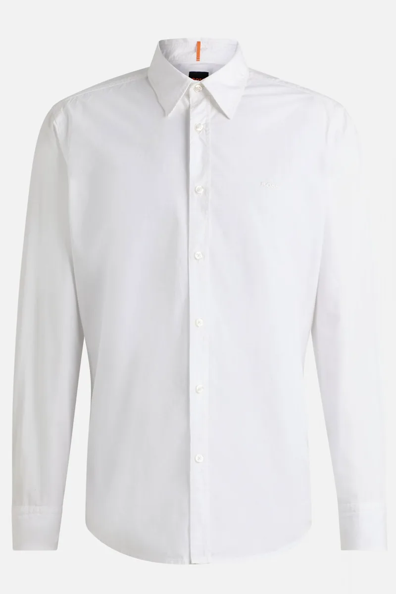 BOSS CASUAL ΠΟΥΚΑΜΙΣΟ REGULAR FIT RELEGANT 6 M ΛΕΥΚΟ